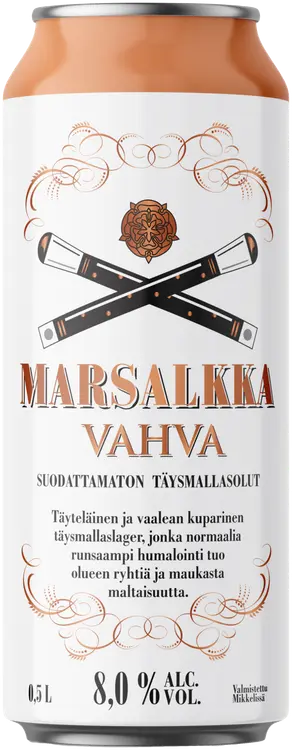 Marsalkka Vahva Lager 8,0% olut 0,5l tölkki