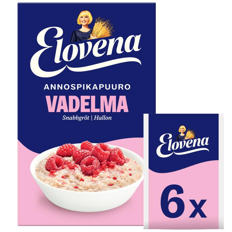 Elovena 210g vadelma annospikapuuro