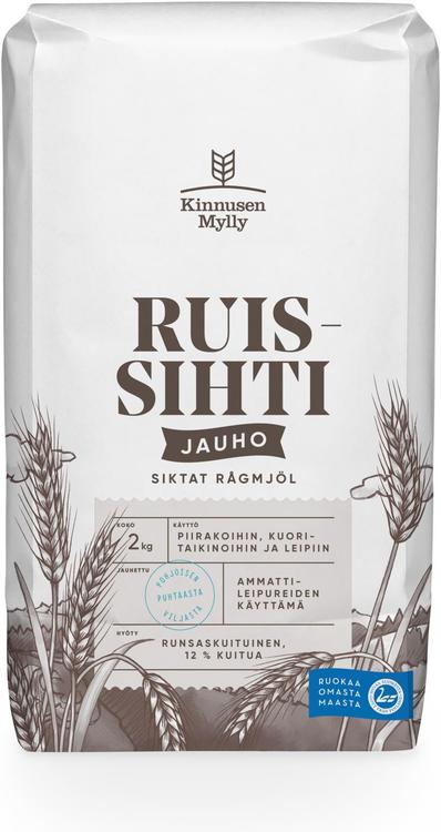 Kinnusen Mylly ruissihtijauho 2kg