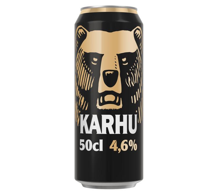 Karhu Lager olut 4,6 til-% tölkki 0,5 L