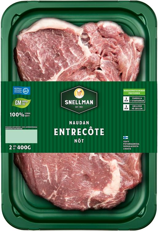 Snellman Naudan entrecote 2 kpl 400 g