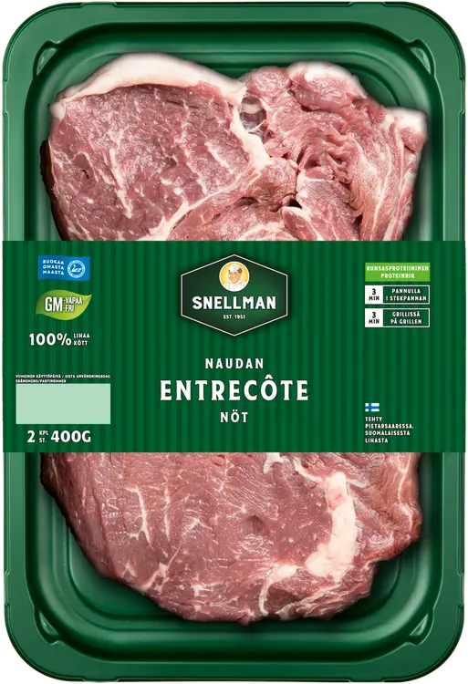 Snellman Naudan entrecote 2 kpl 400 g