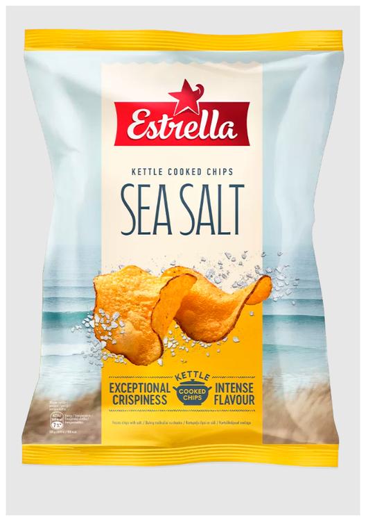 Kettle Cooked soolaga ESTRELLA kartulikrõpsud 120g