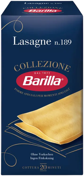 Barilla Collezione Lasagne n. 189 durumvehnästä valmistettu pasta 500g