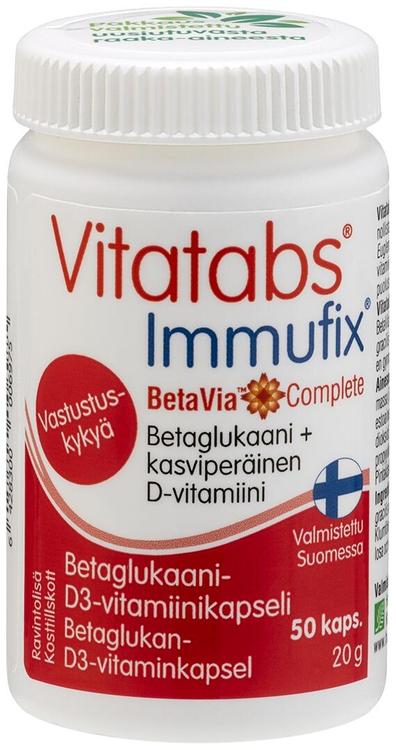 Vitatabs Immufix Betaglukaani-D-vitamiinikapseli 50 kaps