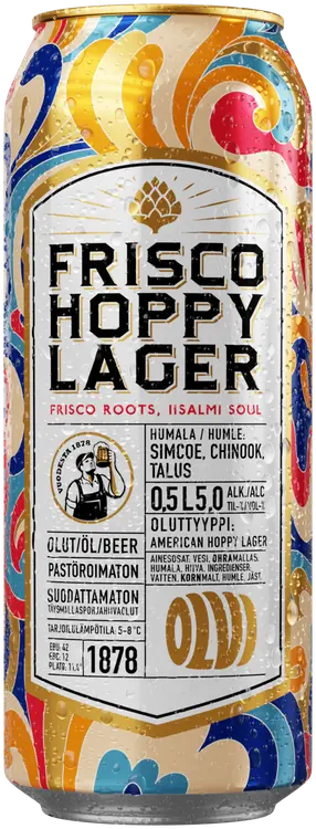 OLVI Frisco Hoppy Lager 5,0 % 0,5 l tlk