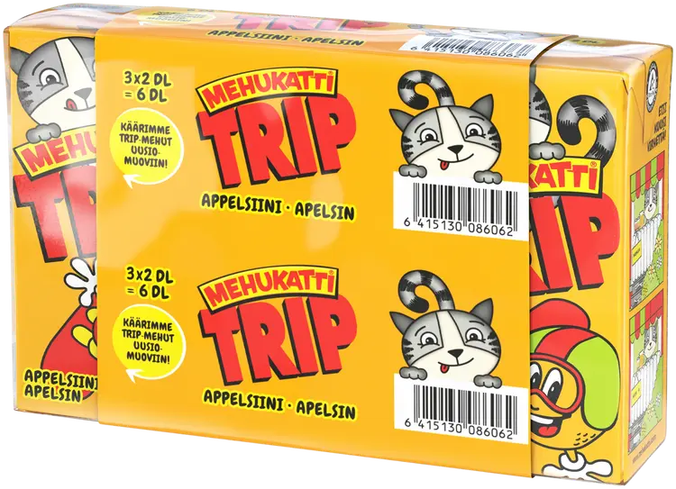 Mehukatti Trip Appelsiinijuoma 2dl 3-pack