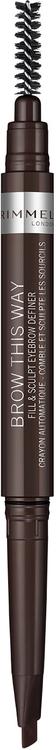 Rimmel Brow This Way Filler & Fixer -kulmakynä 003 Dark Brown 0,4 g