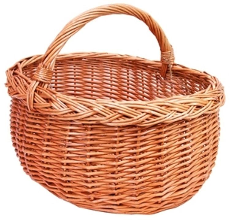 Kotilaakso ostoskori soikea pajupunottu