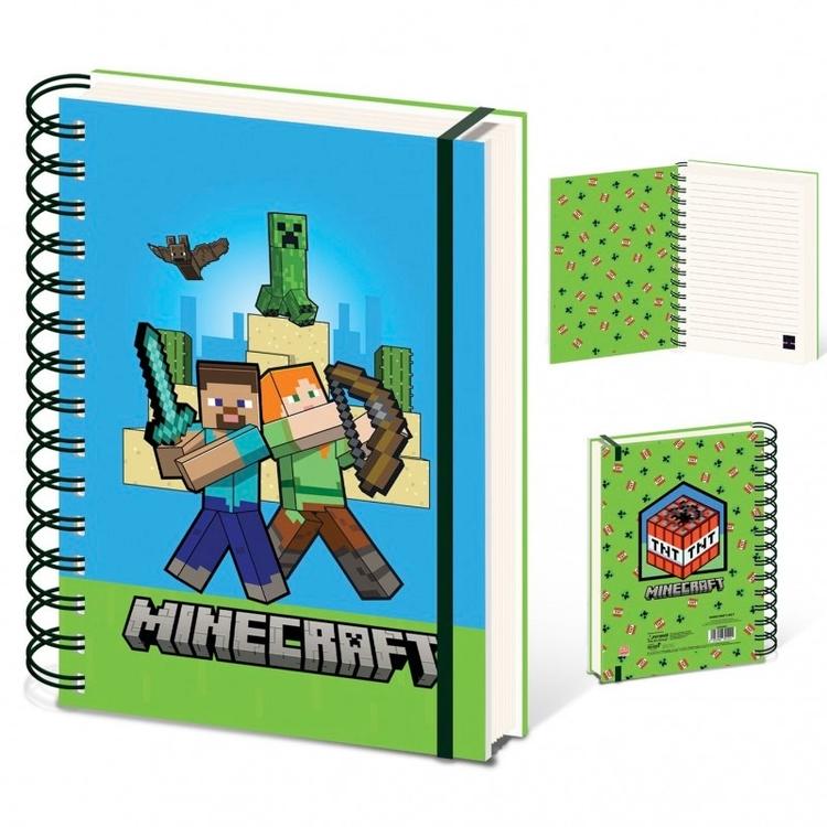 Minecraft kierremuistikirja A5