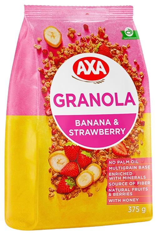 AXA müsli maasika ja banaaniga 375 g