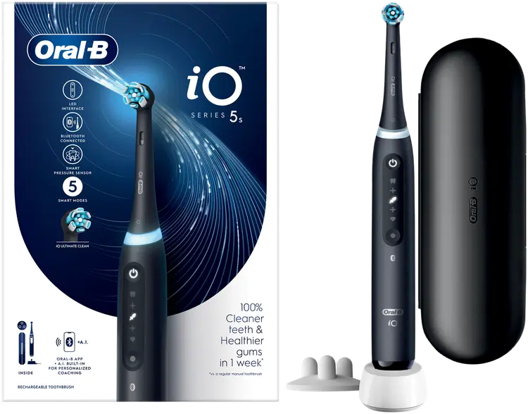 Oral-B Sähköhammasharja iO 5S Black Braun-tekniikalla