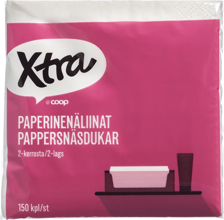 Xtra nenäliina 150 kpl