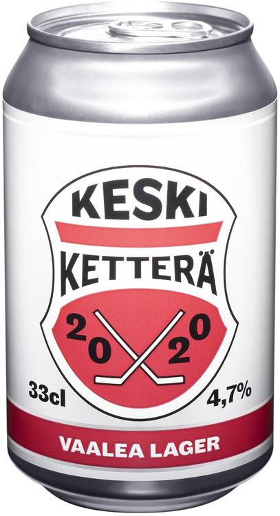 KeskiKetterä Vaalea Lager 4,7% 0,33L olut