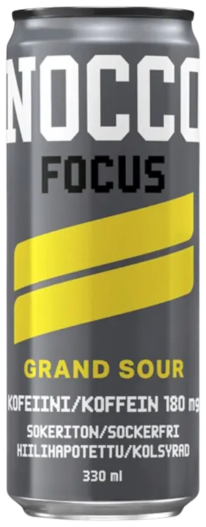 NOCCO Focus Grand Sour hiilihapotettu energiajuoma 330ml