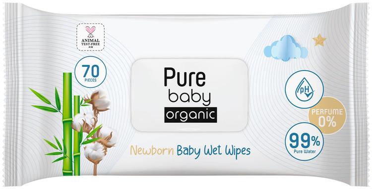 Pure Baby Niisked salvrätikud beebile 70 tk