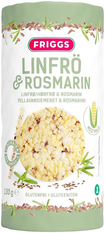 Friggs Gluteeniton Maissikakku Pellavansiemenet & rosmariini 130g