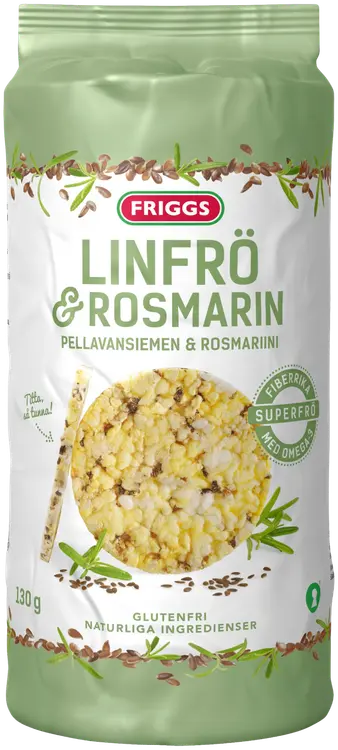 Friggs Gluteeniton Maissikakku Pellavansiemenet & rosmariini 130g