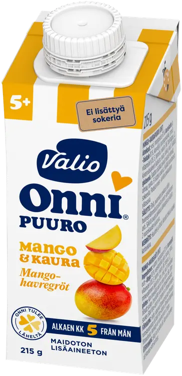 Valio Onni® mango-kaurapuuro 215 g UHT (alk 5 kk)