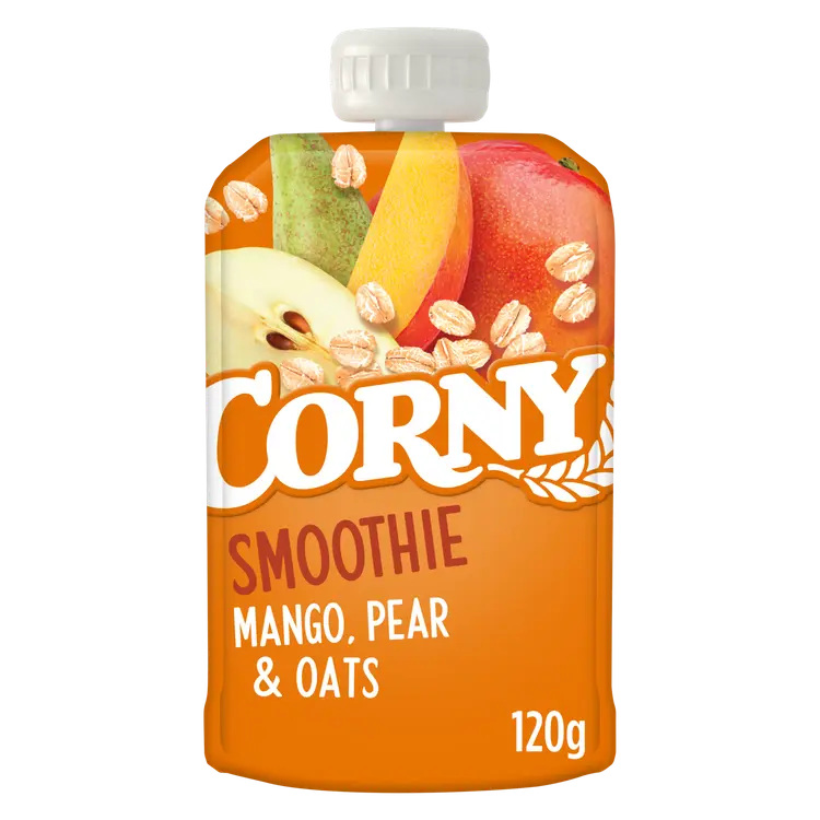 Corny Smoothie mango, päärynä & kaura hedelmäsmoothie 120g