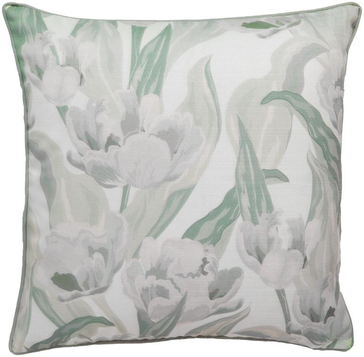 House sisustustyynynpäällinen Rory tulips 50x50 cm, beige/vihreä/valkoinen