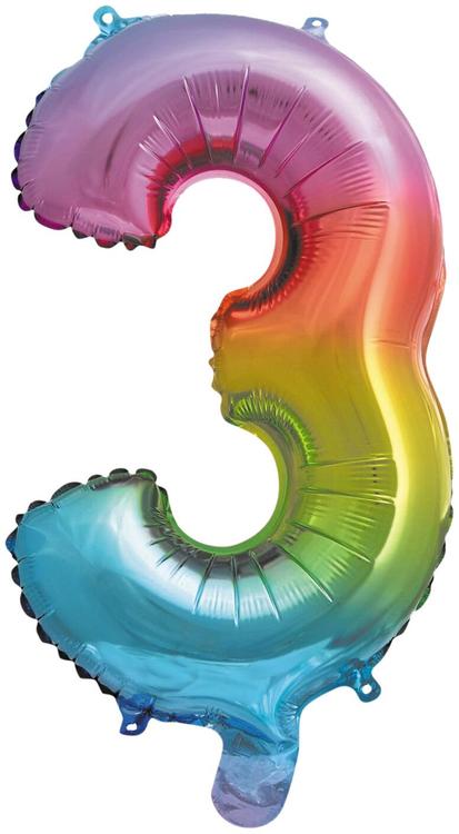 Decorata Party foliopallo Rainbow 35 cm No. 3