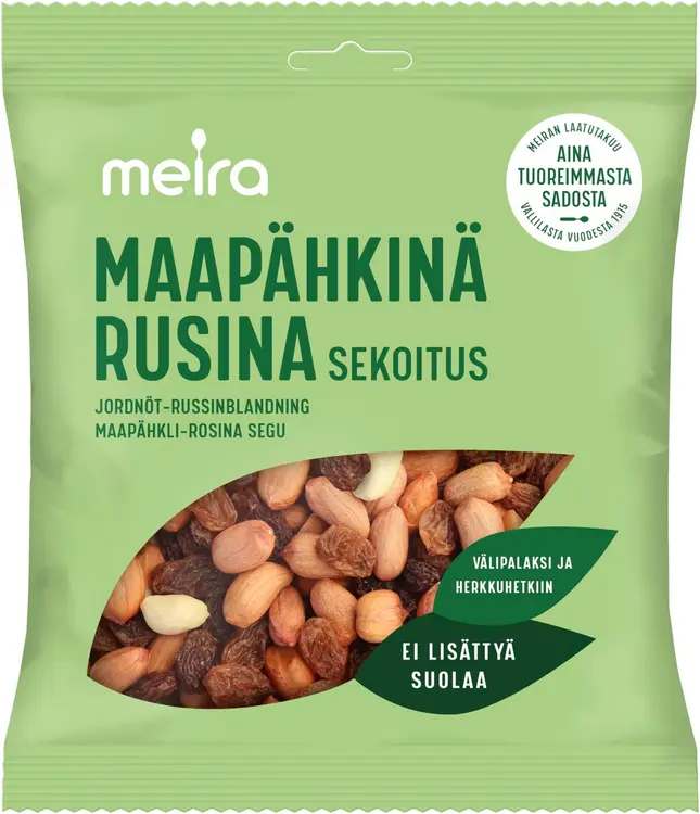 Meira Maapähkinä-rusinasekoitus 300g