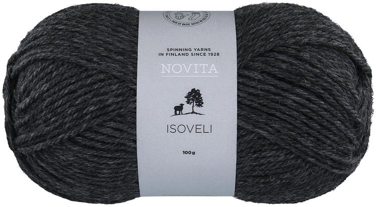 Novita lanka Isoveli 100 g grafiitti  044