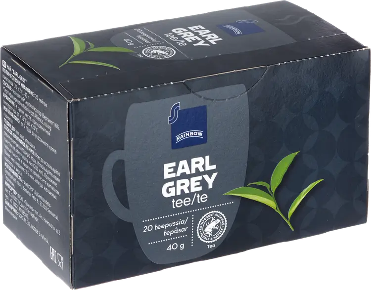 Rainbow 40g Earl Grey tee 20ps UTZ