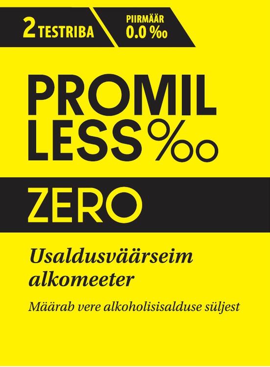 Promilless zero usaldusväärseim alkomeeter