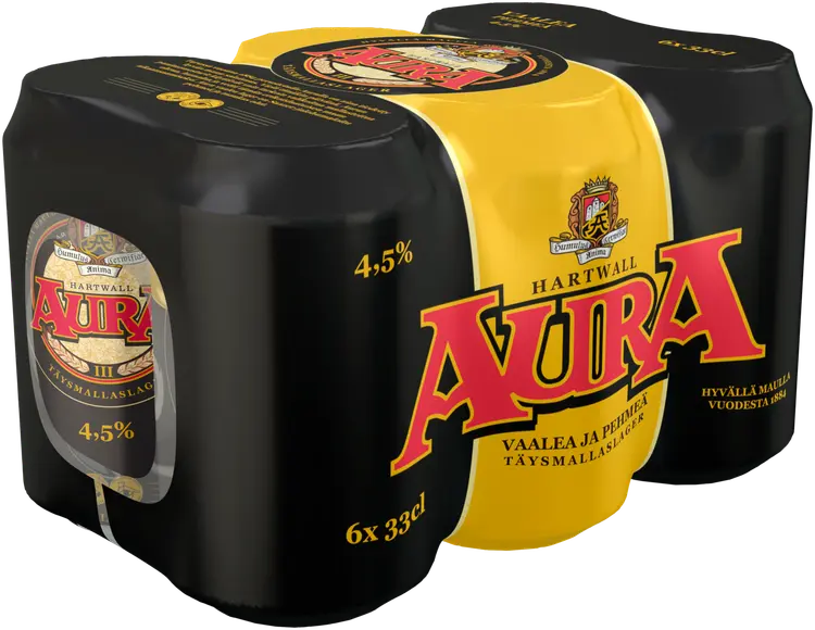 6 x Aura olut 4,5% 0,33 l