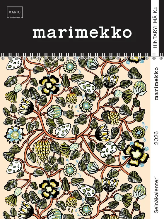 Seinäkalenteri 2026 marimekko