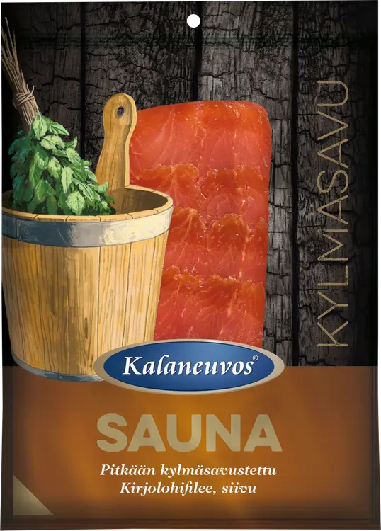 Kalaneuvos Kylmäsavukirjolohifileesiivu 100 g sauna vak
