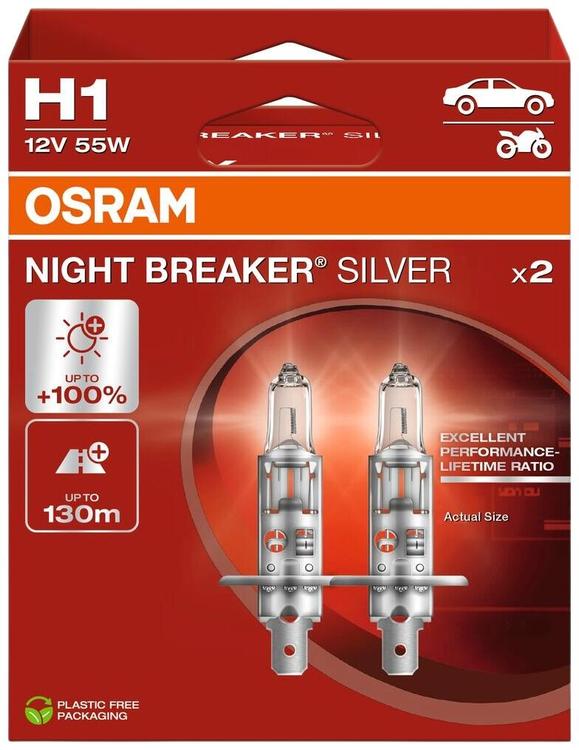 Esitule pirnid 2tk Osram H1 12V 55W