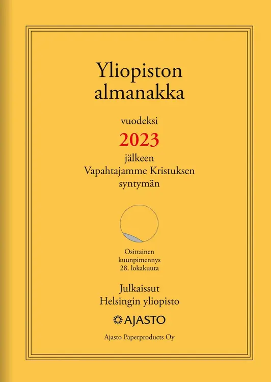 Taskukalenteri Yliopiston almanakka A6