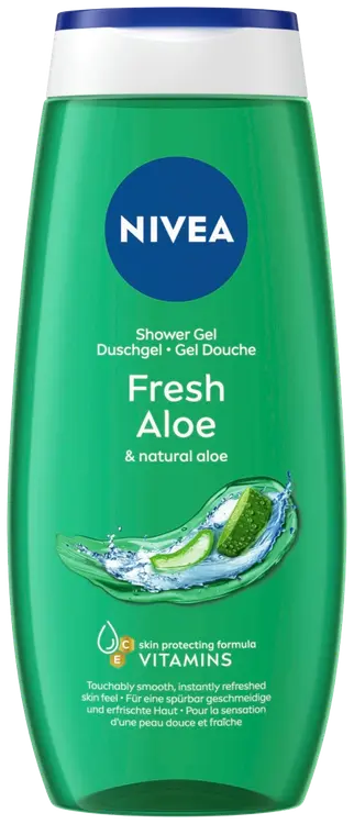 NIVEA 250ml Fresh Aloe Shower Gel -suihkugeeli