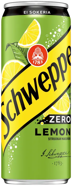Schweppes Lemon Zero virvoitusjuoma tölkki 0,33 L