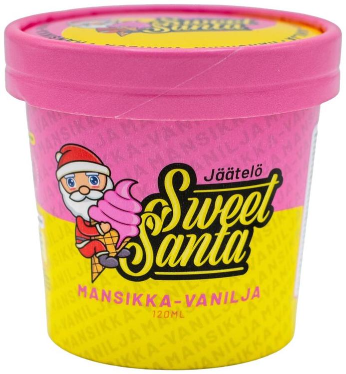 Sweet Santa Laktoositon Mansikka-Vanilja 120ml