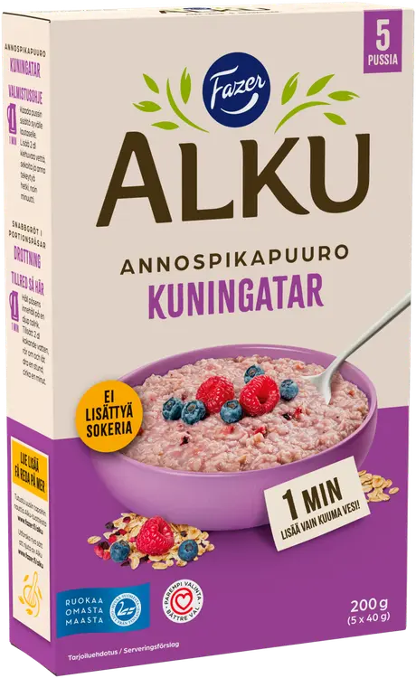 Fazer Alku Kuningatar annospikapuuro 200 g (5 x 40 g)