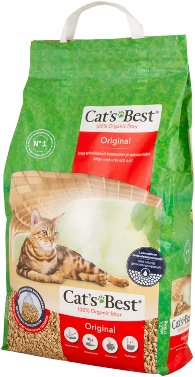 Cat's Best Original 7 l / 3 kg paakkuuntuva kissanhiekka
