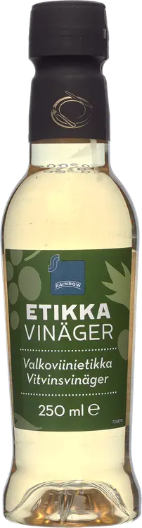 Rainbow valkoviinietikka 250 ml