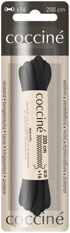 Coccine kengännauha 200 cm, musta