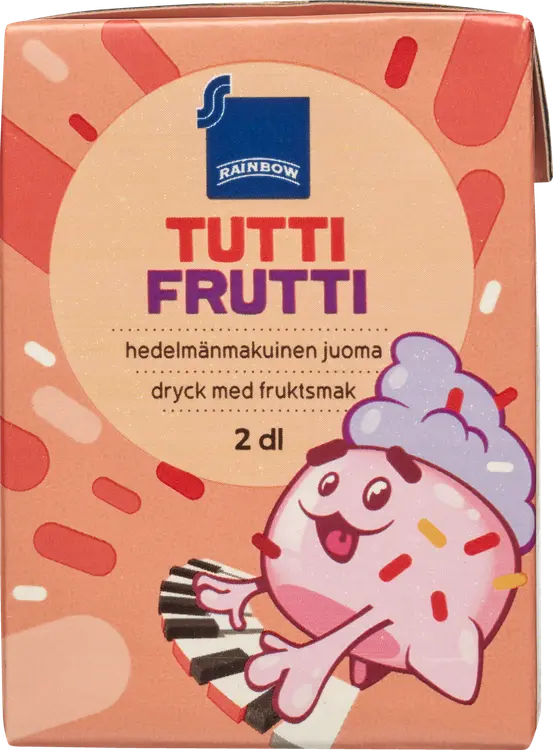 Rainbow tuttifrutti hedelmänmakuinen juoma 2dl