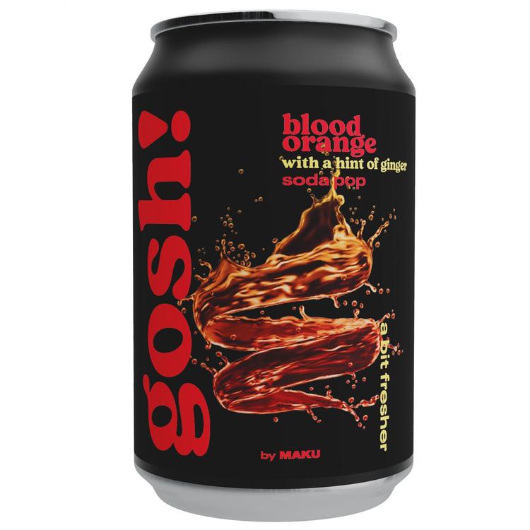 Gosh! Blood Orange with a hint of Ginger Soda pop virvoitusjuoma 0,33l tlk