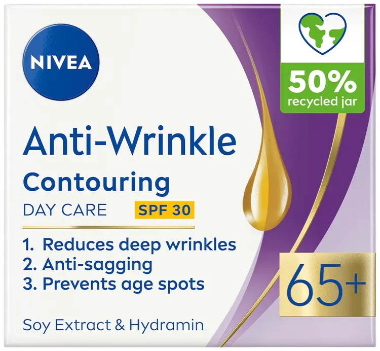 NIVEA Anti-Wrinkle Contouring Day Cream 65+ -päivävoide 50ml