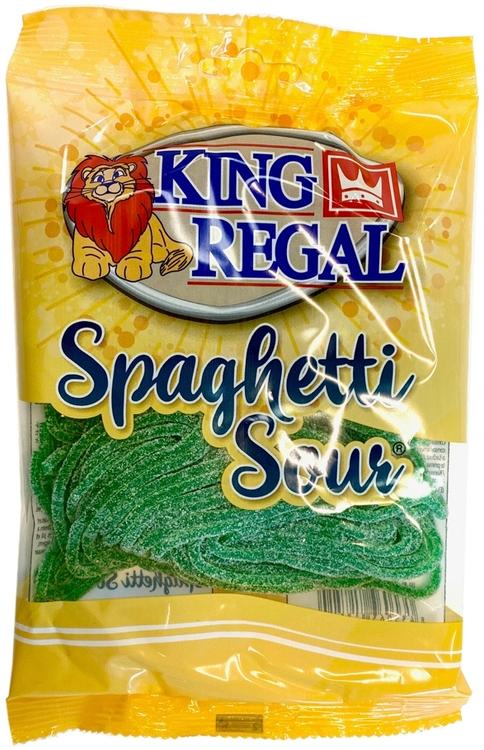 King Regal Spaghetti Sour kirpeä omenan makuinen karkkinauha 200g