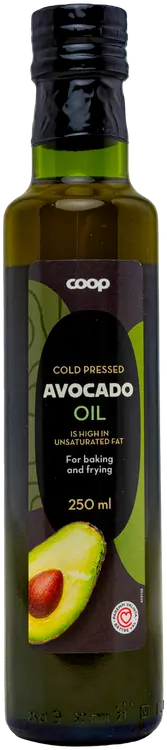 Coop kylmäpuristettu avokadoöljy 250 ml
