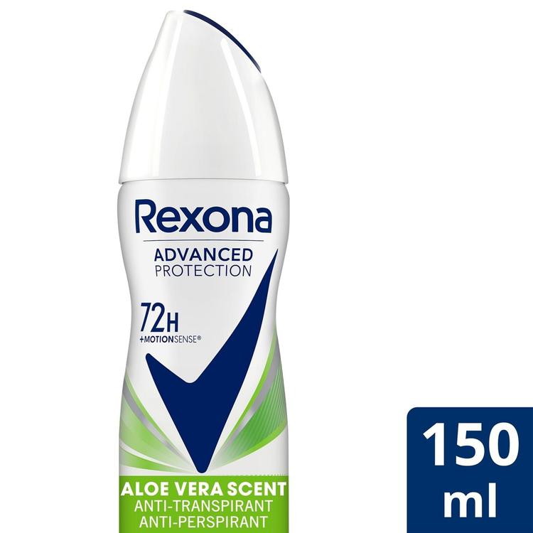 Rexona Advanced Protection Aloe Vera Antiperspirantti Spray Tehokas deodorantti naisille 150 ml