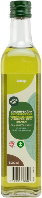 Coop viinirypäleensiemenöljy 500 ml