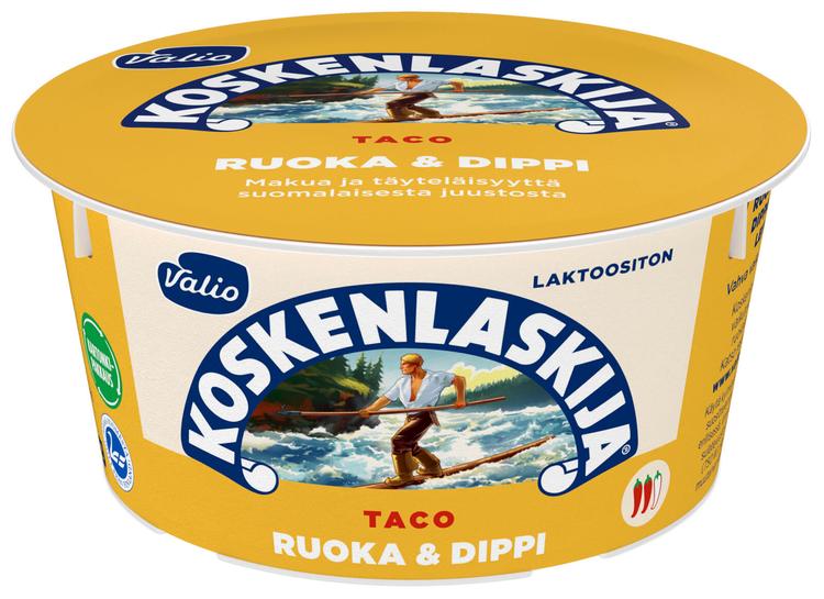 Valio Koskenlaskija® Ruoka & Dippi e125 g taco laktoositon